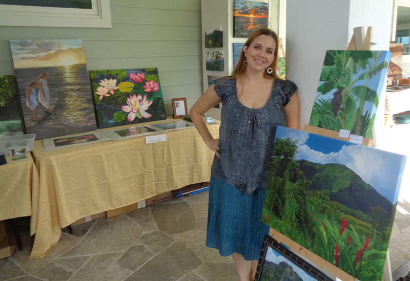 Wendy Roberts at Oahu Open Studios 2015