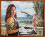 Kelley Painting on the Lanai