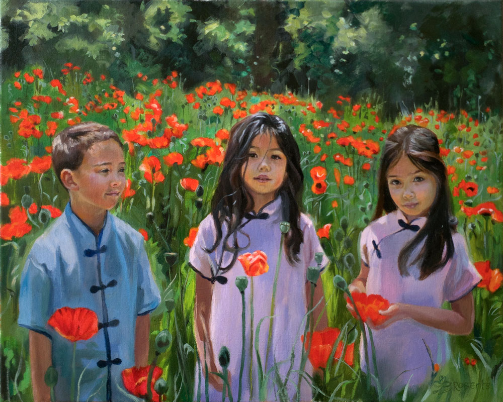Li Children in the Poppies